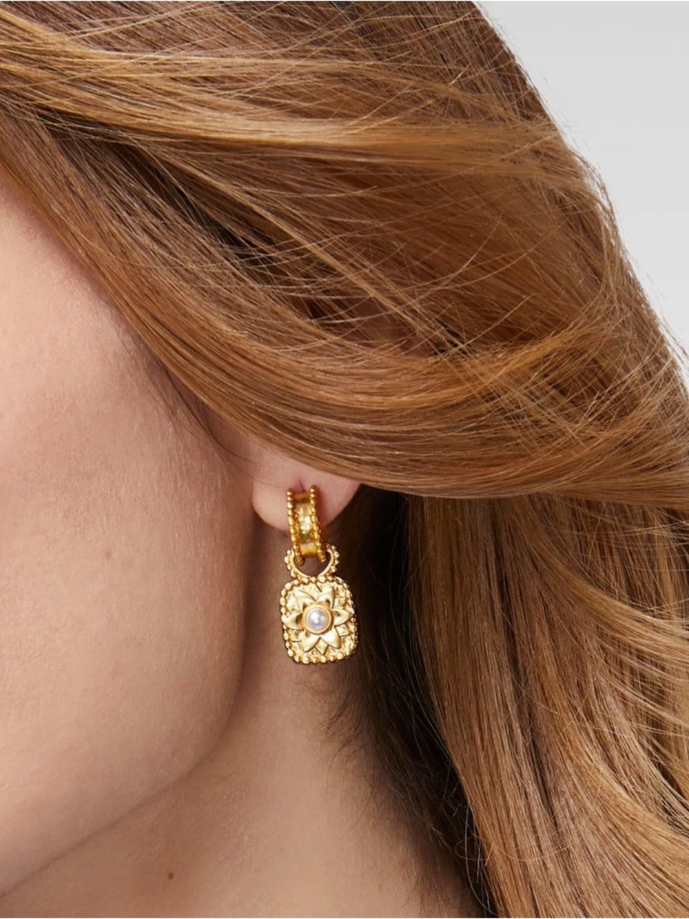 NWOT Julie Vos Marbella Hoop And Charm Earring - Picture 4 of 9
